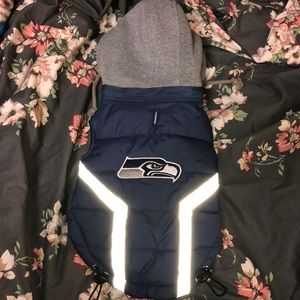 Seahawks Small Dog Jacket